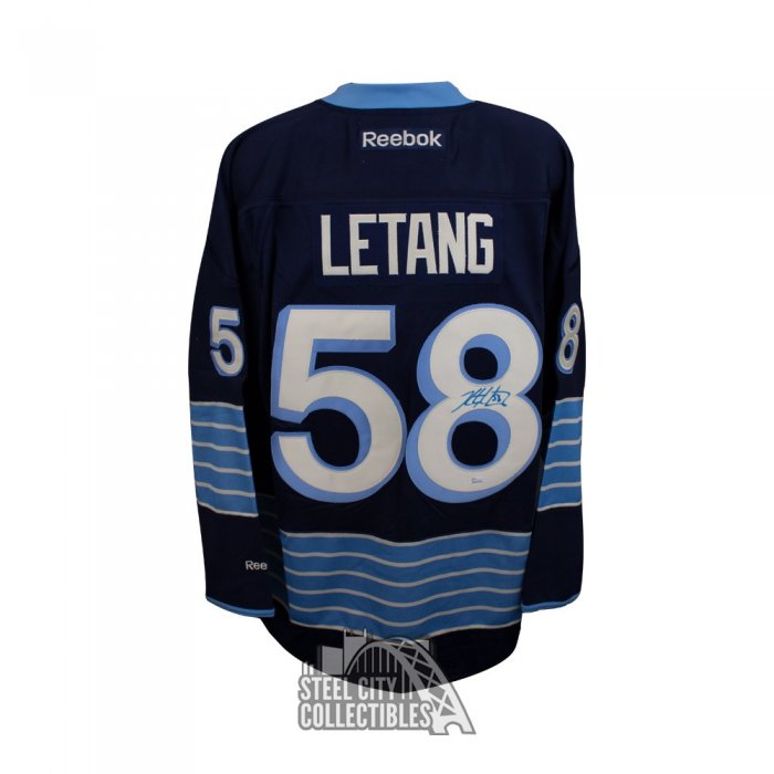 Kris letang blue jersey 2025
