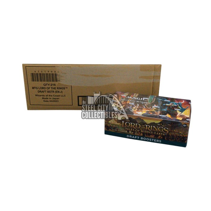 Magic the Gathering Lord of the Rings Tales of MiddleEarth Draft Booster 6Box Case Steel