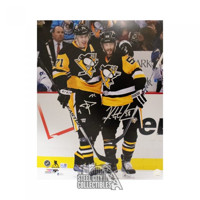 Kris Letang Pittsburgh Penguins Signed Autographed Hockey Fights Cancer Puck B 