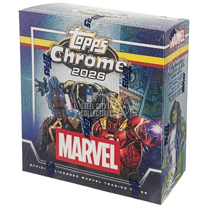 2026 Topps Chrome Marvel Comics Mega Box | Steel City Collectibles