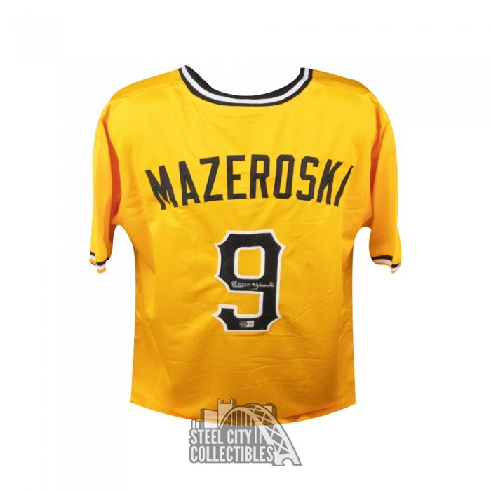 Maillot Baseball Personnalisé Bill Mazeroski – Autographié Et Certifié, Pittsburgh Pirates, Taille M