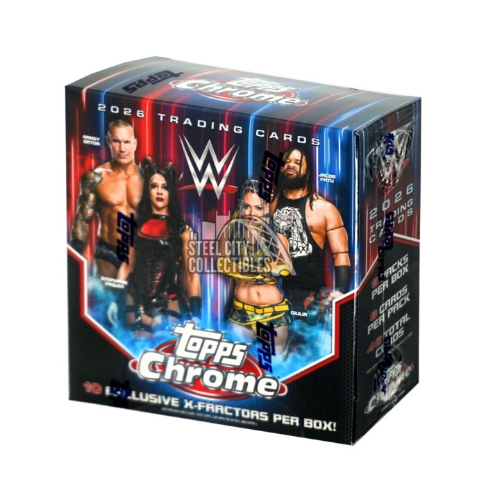 2026 Topps Chrome WWE Wrestling Mega Box | Steel City Collectibles