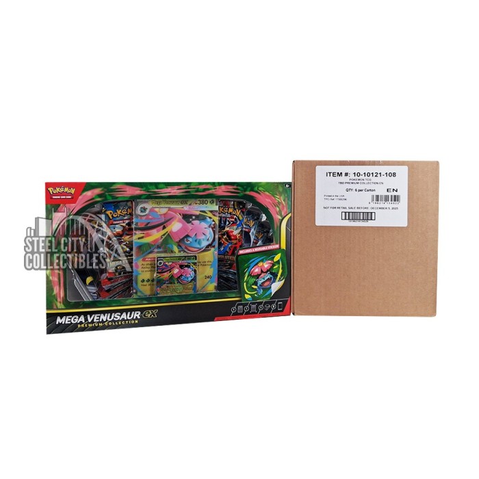 Pokemon Mega Venusaur ex Premium Collection 6-Box Case | Steel