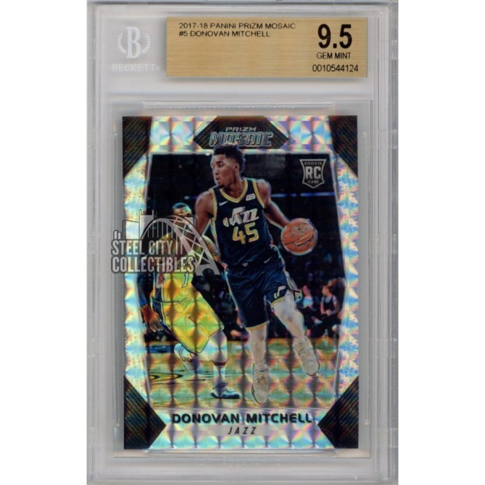 Donovan Mitchell 2017-18 Panini Prizm Mosaic Rookie Card #5 BGS