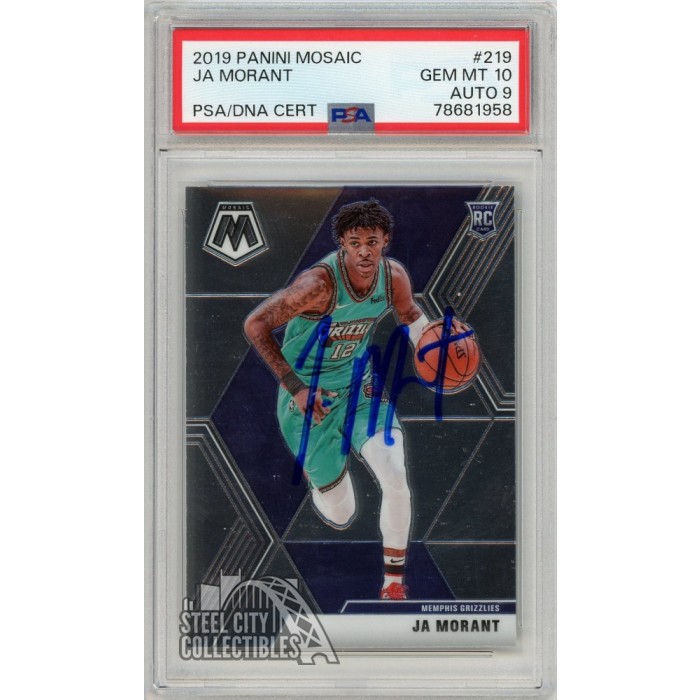 Ja morant psa 9 ルーキーastro 2019-20 Panini NBA Hoops #259 Ja Morant RC Grizzlies Rookie
