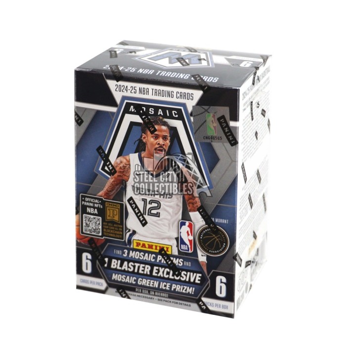 2024-25 Panini Mosaic Basketball Hobby Blaster Box | Steel
