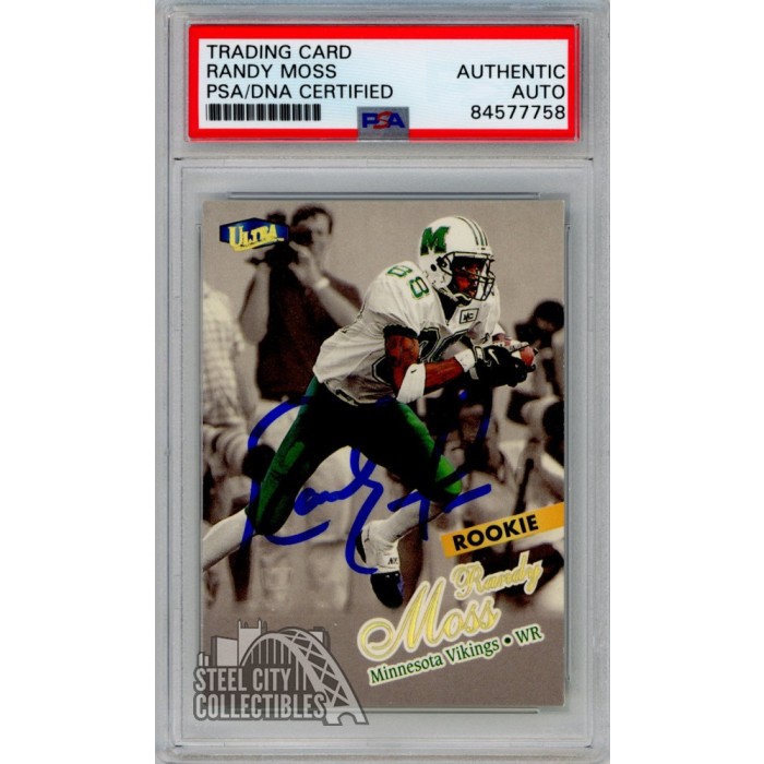 Randy Moss 1998 Fleer Ultra Gold Autograph Rookie Card RC #207G