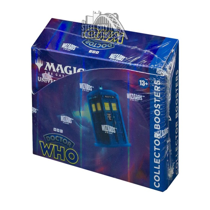 mtg doctor who booster box Magic the Gathering: Commander Deck Blast from the Past card deck lets you team up with the First Eight Doctors and their companions in thrilling Magic: The Gathering Doctor Who