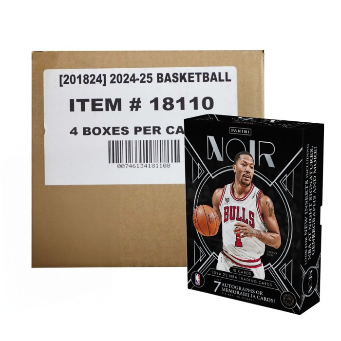 2024-25 Panini Noir Basketball Hobby 4-Box Case | Steel City