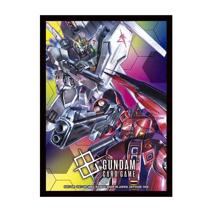 Bandai Gundam Card Game Sleeves 02 Pack - Nu Gundam/Sazabi | Steel