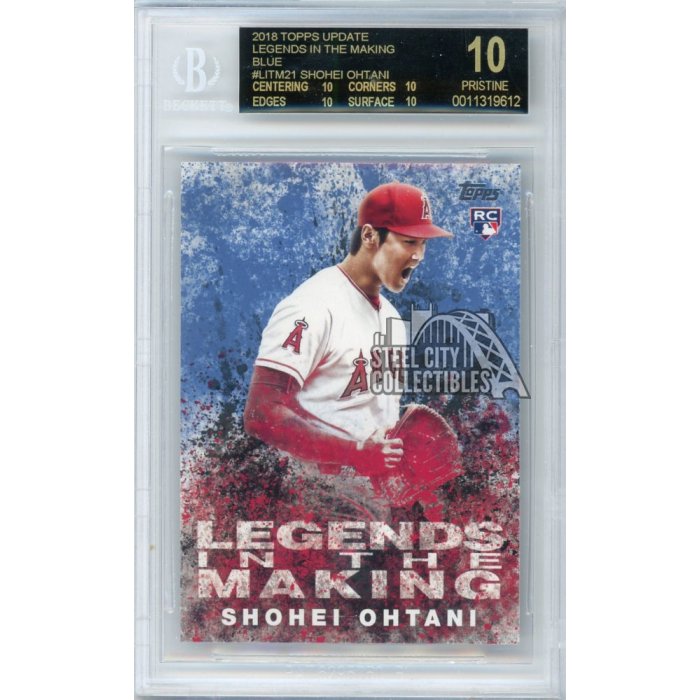 Shohei Ohtani 2018 Topps Update Legends In The Making Rookie - BGS 