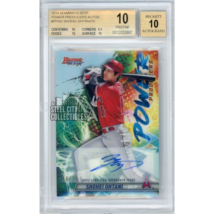 Shohei Ohtani 2019 Bowman's Best Power Producers Autograph 16/25