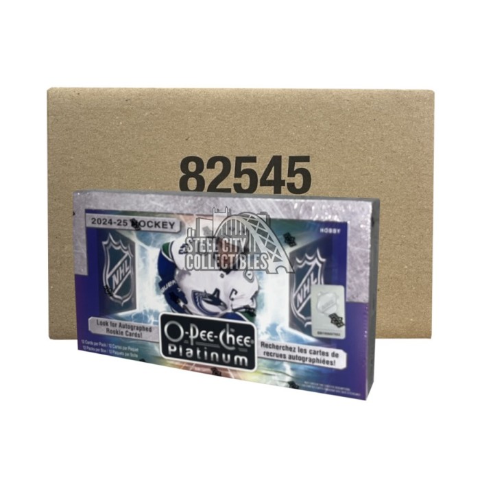 2024-25 Upper Deck O-Pee-Chee Platinum Hockey Hobby 8-Box Case