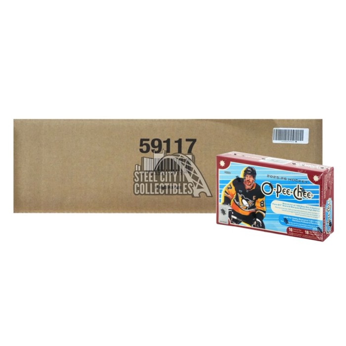 2025-26 Upper Deck O-Pee-Chee Hockey Hobby 16-Box Case | Steel