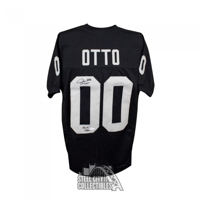 Custom Sewn Jim Otto Black Oakland Raiders Jersey - Sizes M, L, XL, 2XL Unsigned