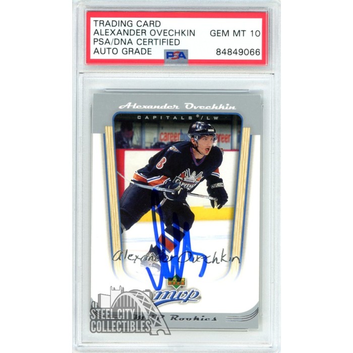 Alexander Ovechkin 200506 Upper Deck MVP Autograph Rookie Card 394