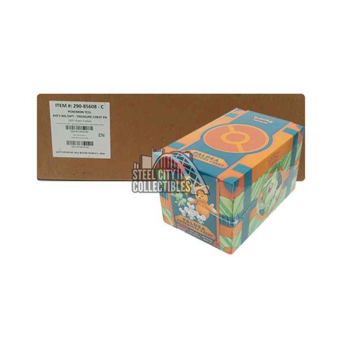 Pokemon Paldea Adventure Chest 4-Box Case | Steel City
