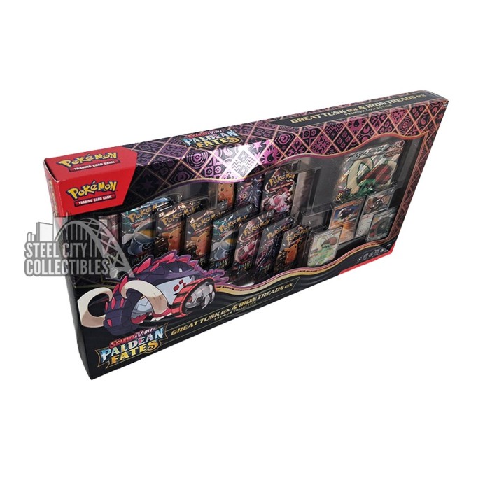 g*e様 『TUSK』ボックスセット Pokemon Scarlet & Violet Paldean Fates Great Tusk ex & Iron Treads
