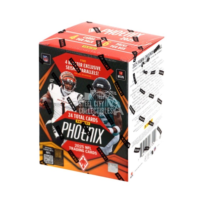 2025 Panini Phoenix Football Hobby Blaster Box | Steel City
