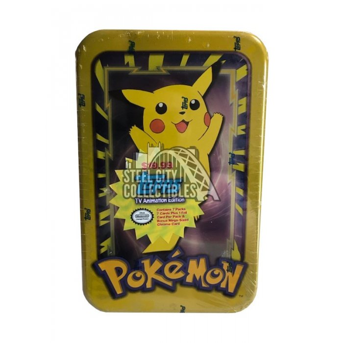 2000 Topps Pokemon TV Animation Edition Tin - Pikachu | Steel City Collectibles 2000 Topps Pokemon TV Animation Edition Tin - Pikachu | Steel City Collectibles