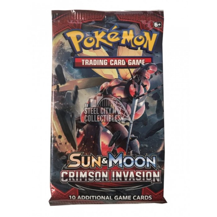 Sampling Packs Pokemom Sun And Moon CRIMSON INVASION Fun Booster Pack New 