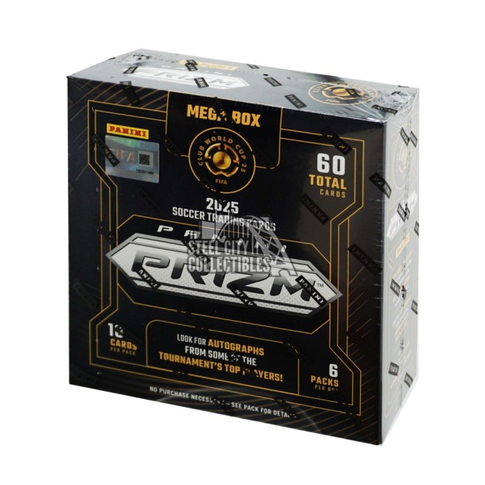 2025 Panini Prizm FIFA Club World Cup Soccer Hobby Mega Box