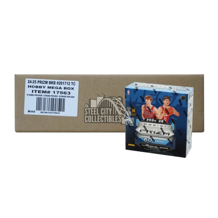 2024-25 Panini Prizm Basketball Hobby Mega 20-Box Case | Steel