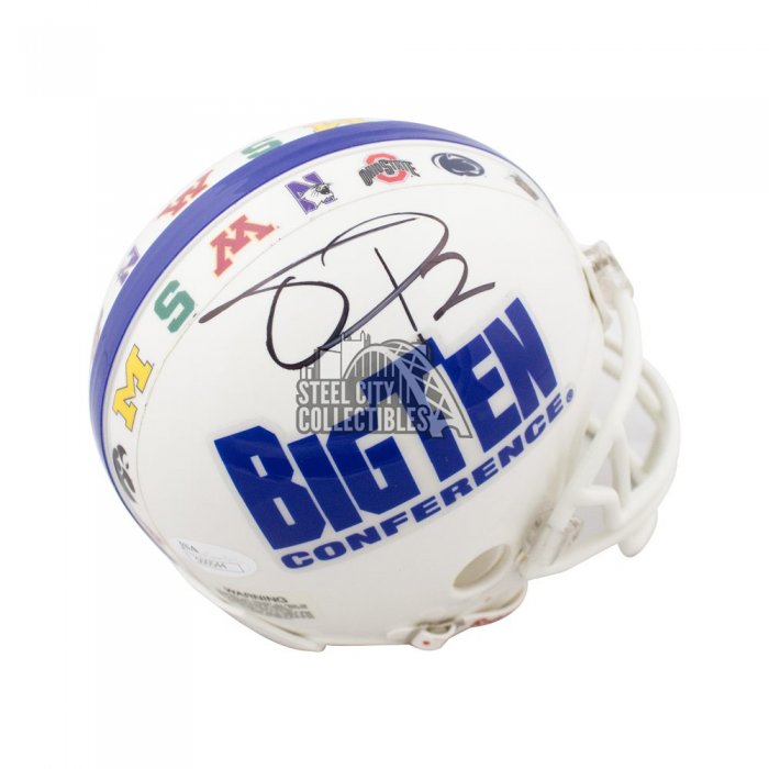 Terrelle Pryor Autographed Big Ten Mini Football Helmet JSA COA