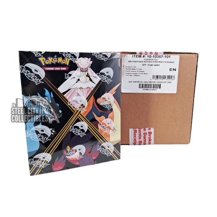 Pokemon Q1 2026 Mini Portfolio Display 6-Box Case | Steel City Collectibles Pokemon Q1 2026 Mini Portfolio Display 6-Box Case | Steel City Collectibles