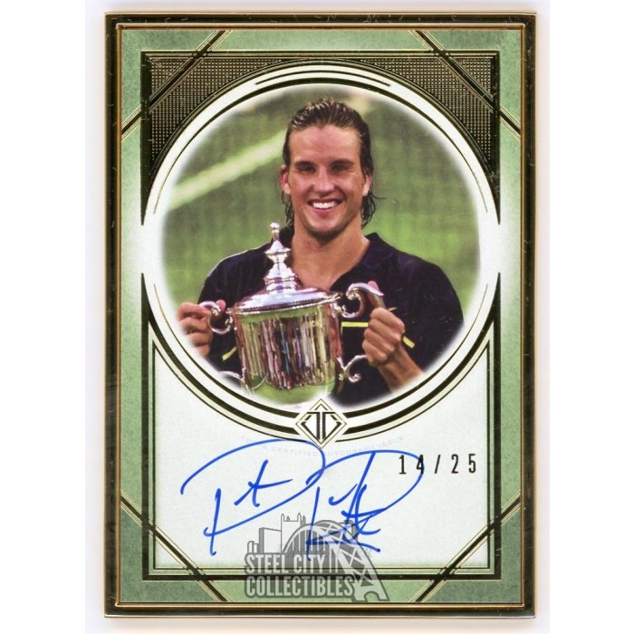 Pat Rafter Trophy Pat Rafter 2020 Topps Transcendent Tennis Autographed Card 14/25 ...