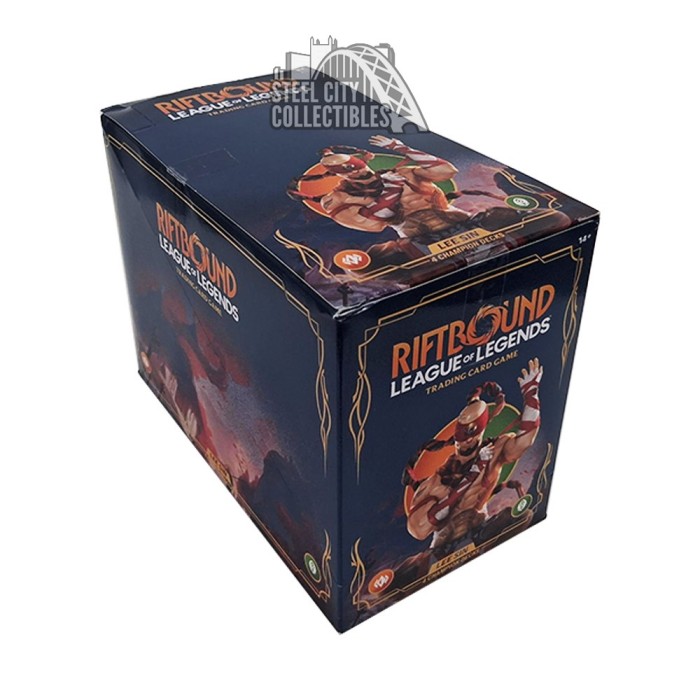 その他 RIFTBOUND League of Legends LEE SIN DECK Riftbound League of Legends Lee Sin Champion 4-Deck Display Box
