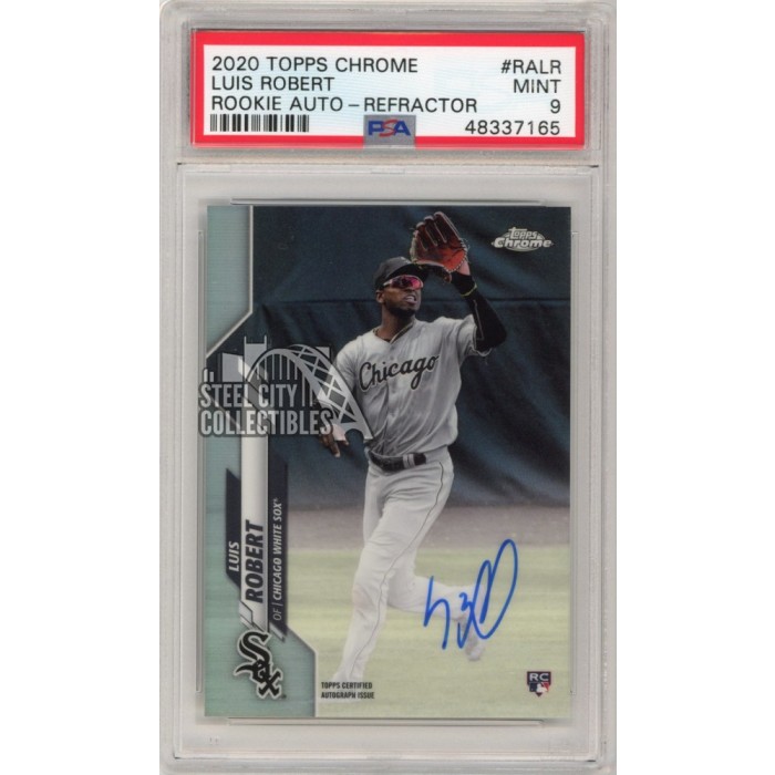 Luis Robert 2020 Topps Chrome Autograph Refractor Rookie Card #RA