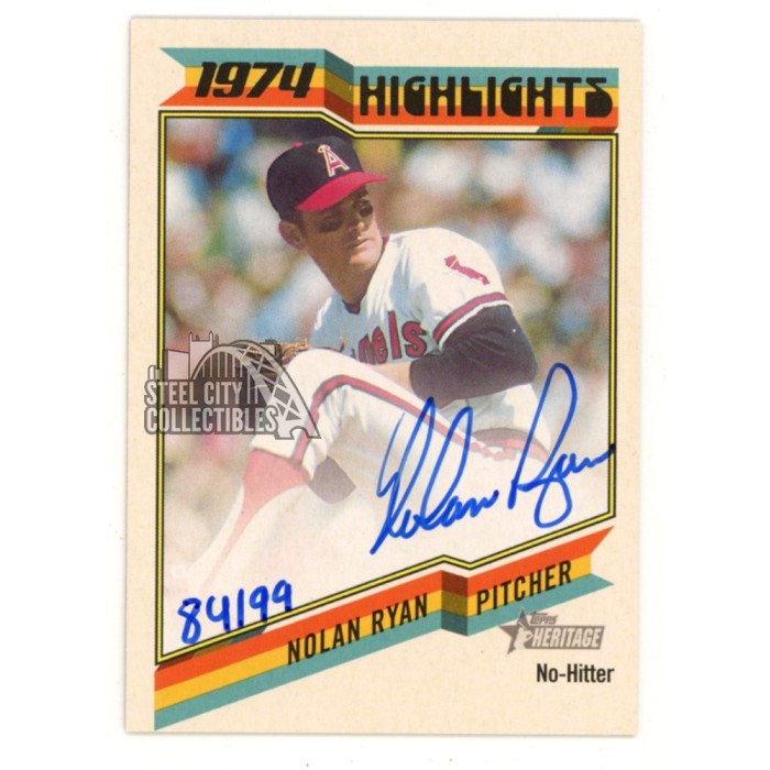 1974 Topps NOLAN RYAN PSA 8 ビンテージ MLB 1974 Topps Nolan Ryan | PSA CardFacts®