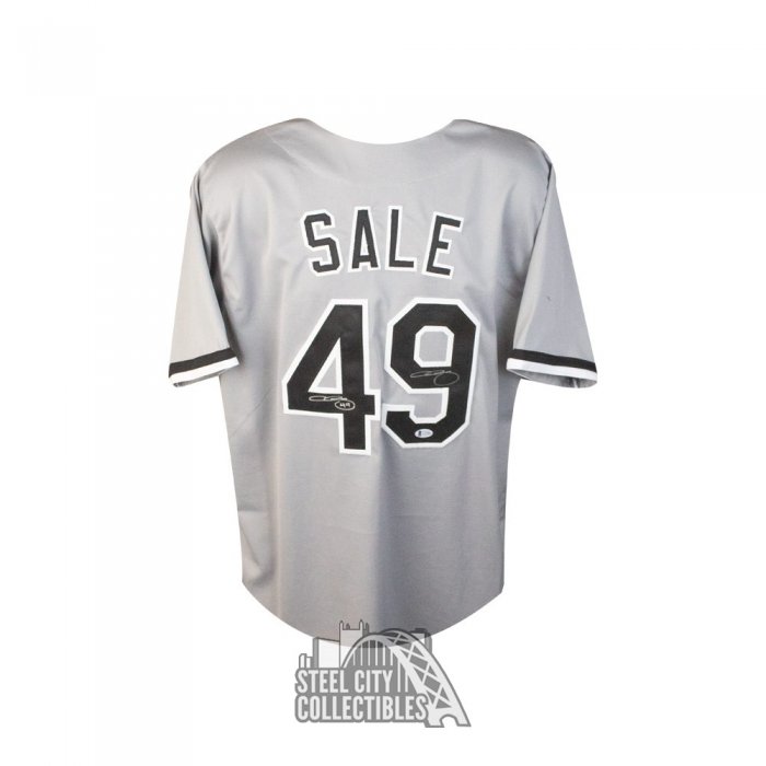 Chris Sale Signed & Hand Painted Jersey - Big Time Bats