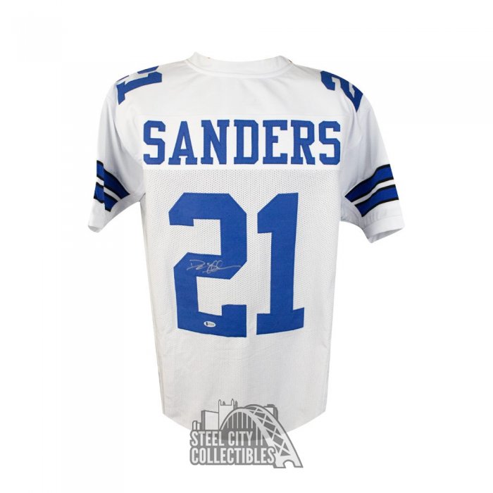 deion sanders autographed jersey