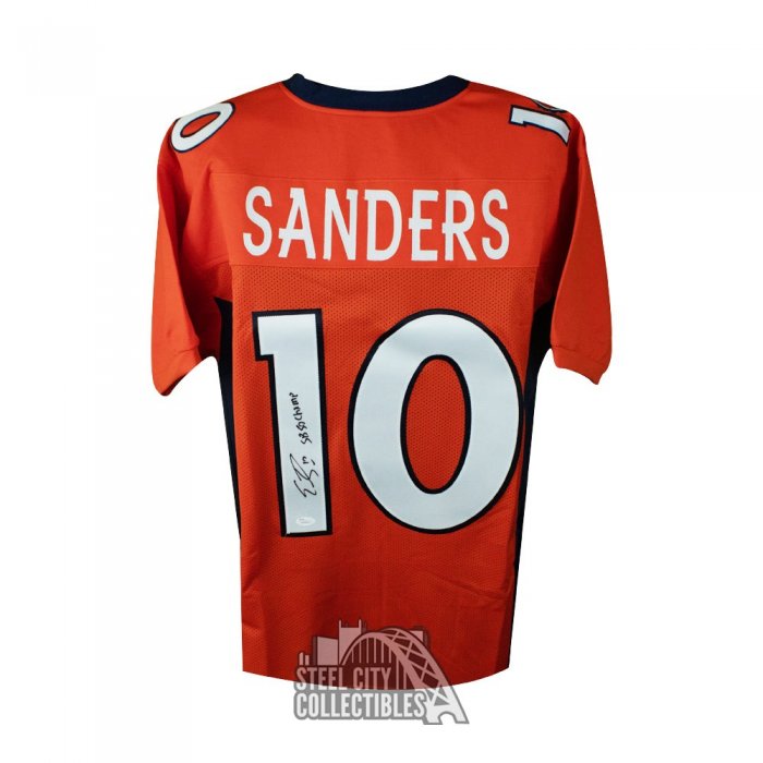 Emmanuel Sanders SB 50 Champ Autographed Custom Football Jersey JSA COA Steel City Collectibles