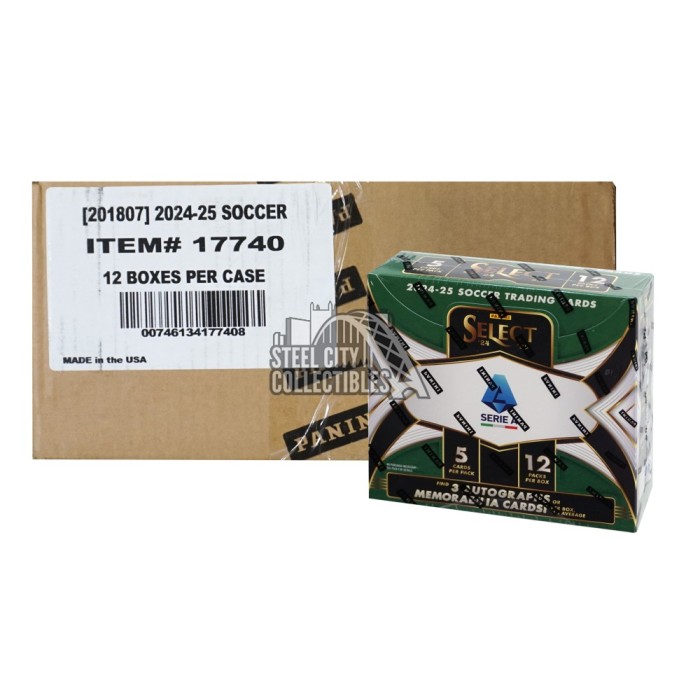 2024-25 Panini Select Serie A Soccer Hobby 12-Box Case
