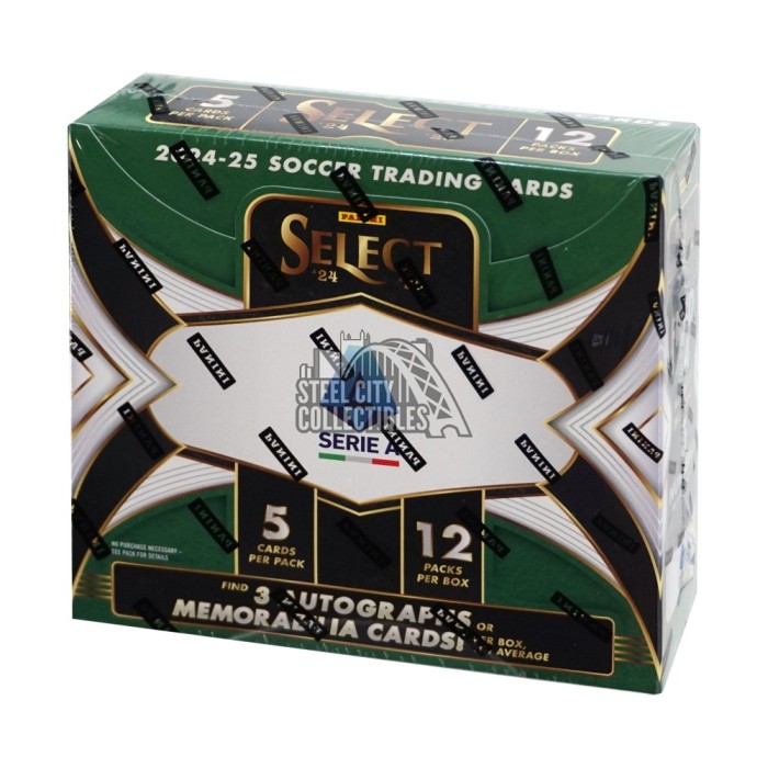 2024-25 Panini Select Serie A Soccer Hobby Box | Steel City