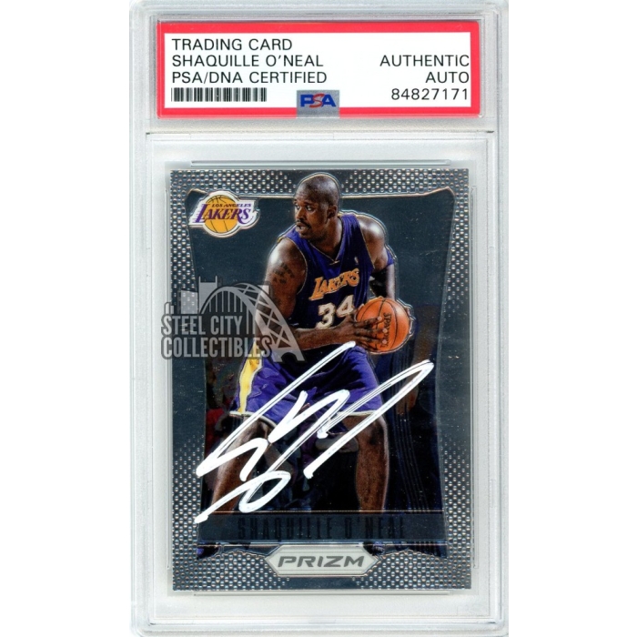 Shaquille O'Neal 2012-13 Panini Prizm Autograph Card #166 PSA/DNA