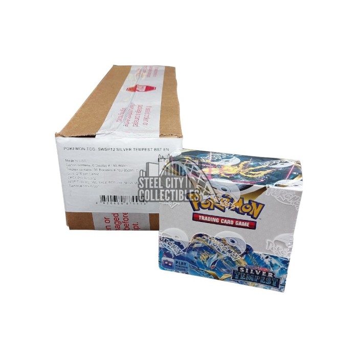 Pokemon Sword & Shield Silver Tempest Booster 6-Box Case | Steel City  Collectibles