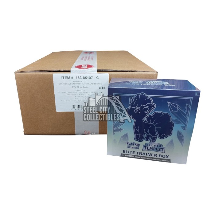 Pokemon Sword & Shield Silver Tempest Elite Trainer 10-Box Pokemon Sword & Shield Silver Tempest Elite Trainer 10-Box