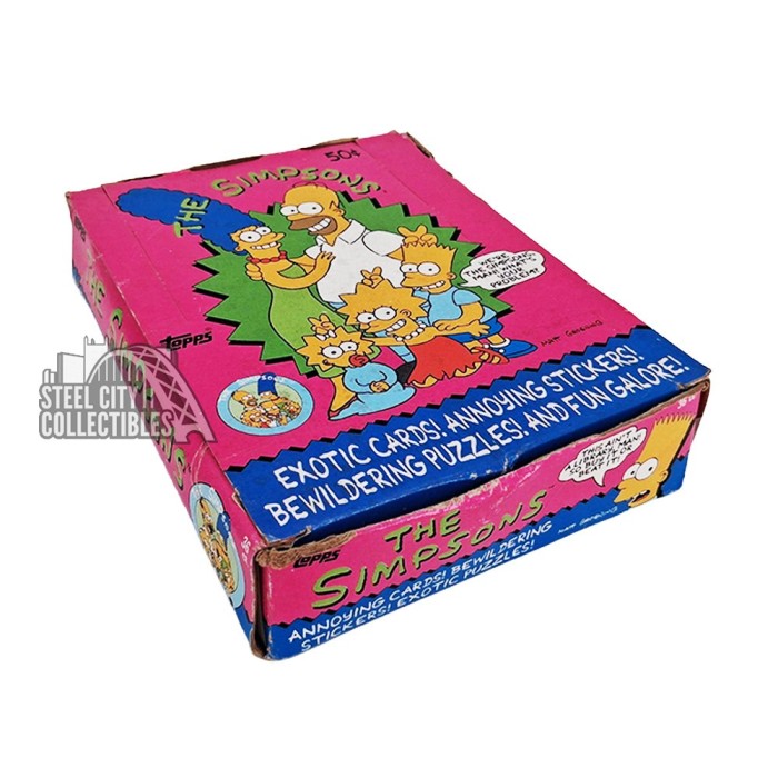 1990 Topps The Simpsons 36ct Unopened Wax Box | Steel City
