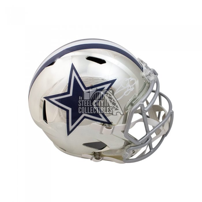 dallas cowboys chrome mini helmet