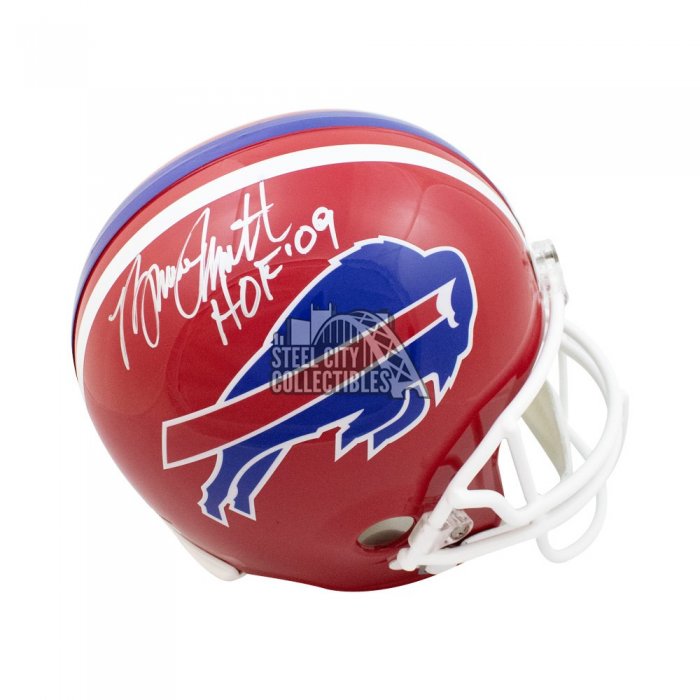 bruce smith autographed football