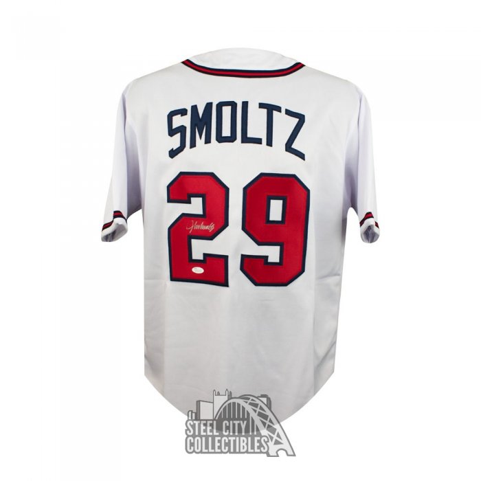 John Smoltz Autographed Atlanta Custom White Baseball Jersey - JSA COA