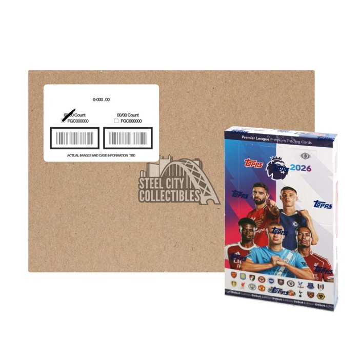 2025-26 Topps English Premier League Soccer Hobby 12-Box Case