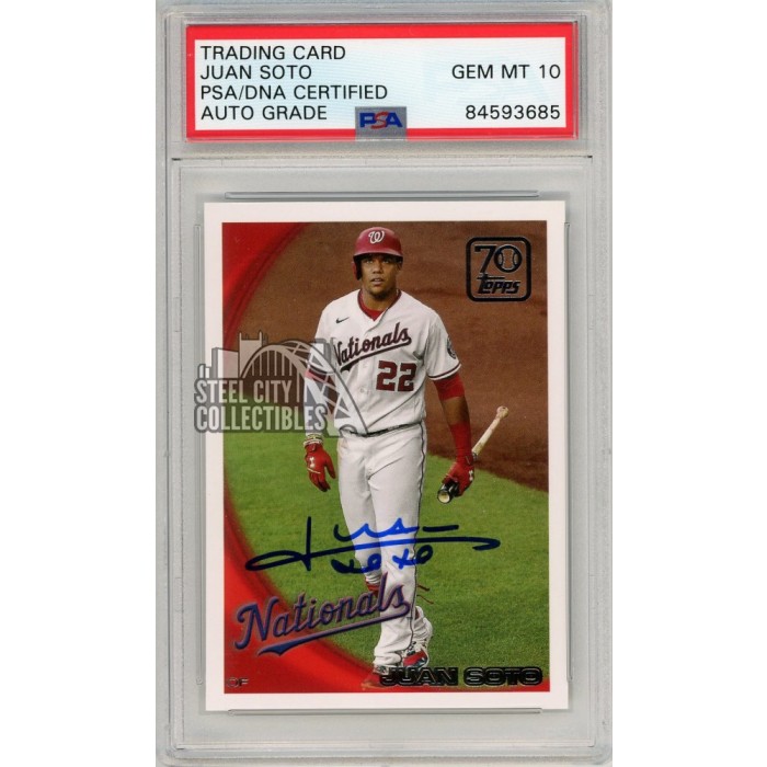 MLB Juan Soto Signed Trading Cards, Collectible Juan Soto