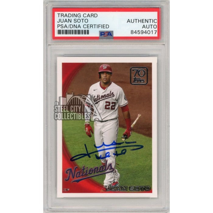 Juan Soto 2021 Topps Baseball Autograph Card #70YT-60 PSA/DNA