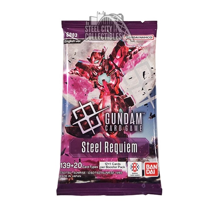 Bandai Gundam Card Game Steel Requiem Booster Pack | Steel City