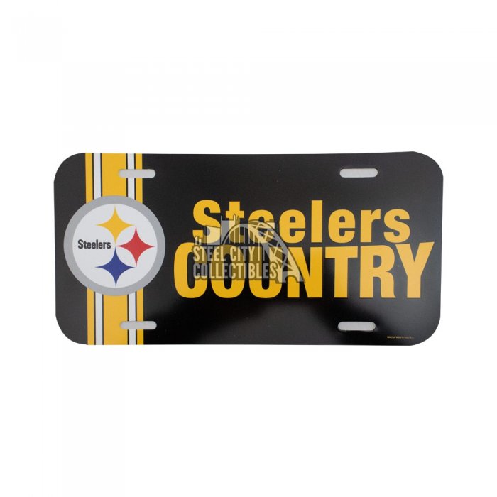 Pittsburgh Steelers Country Plastic License Plate Steel City Collectibles pittsburgh-steelers-country-plastic-license-plate-steel-city-collectibles
